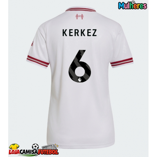Camisa de Futebol Liverpool Milos Kerkez #6 Equipamento Secundário Mulheres 2026-27 Manga Curta
